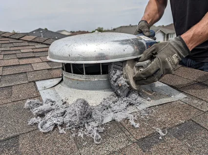 Cleaning Dryer Vent On Roof in Los Alamitos