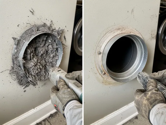 Professional clogged vent cleaning by Los Alamitos Dryer Vent Cleaning in Los Alamitos