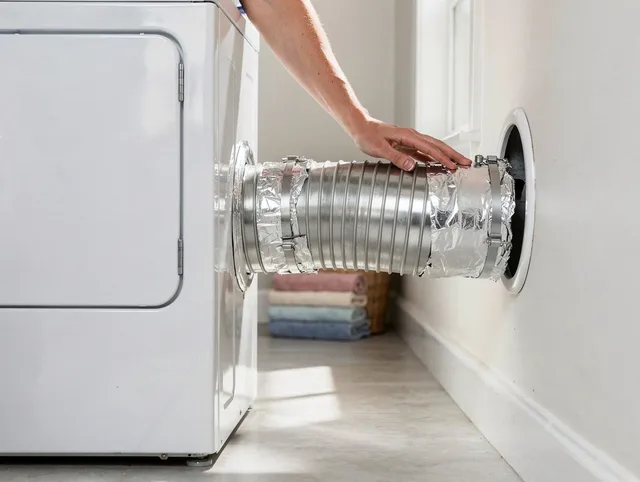 Professional dryer vent hose installation by Los Alamitos Dryer Vent Cleaning in Los Alamitos